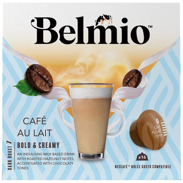 Belmio Café Au Lait kaffekapslar för Dolce Gusto (16-pack)