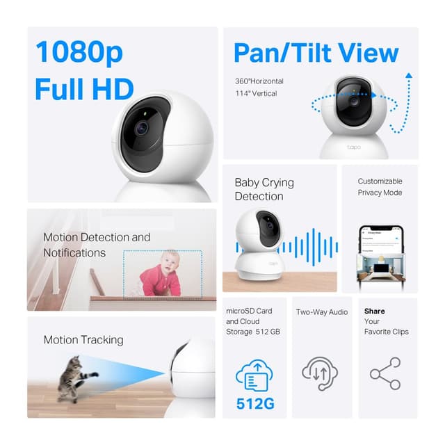 Full HD WiFi surveillance camera