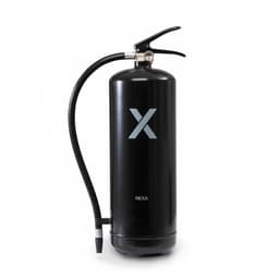 Nexa brannslukningsapparat, 6 kg ABC-pulver med veggbrakett (svart)