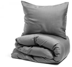 Nottingham sengesett 210x150, Satin, Lysegrå