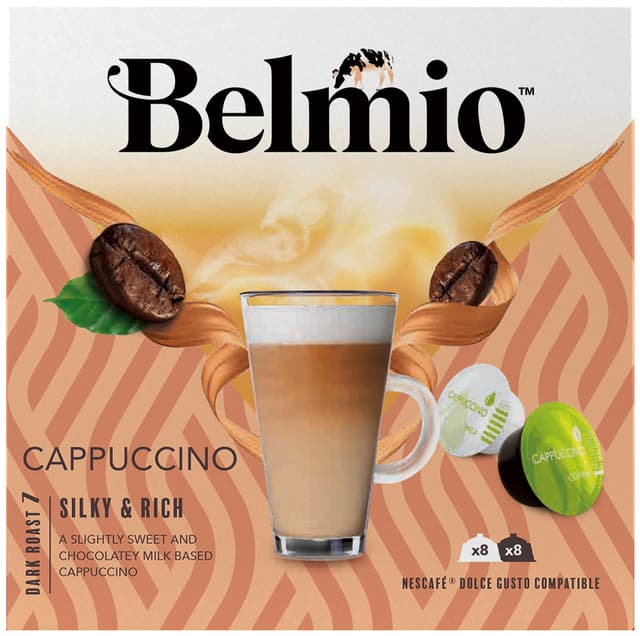 Belmio Cappuccino-kaffekapslar för Dolce Gusto (8x2-pack)