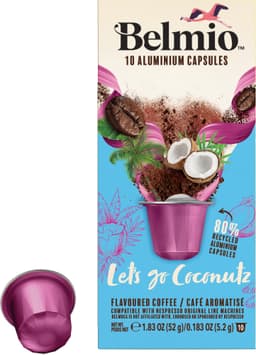 Belmio Let's Go Coconutz kaffekapsler til Nespresso (10 stk.)