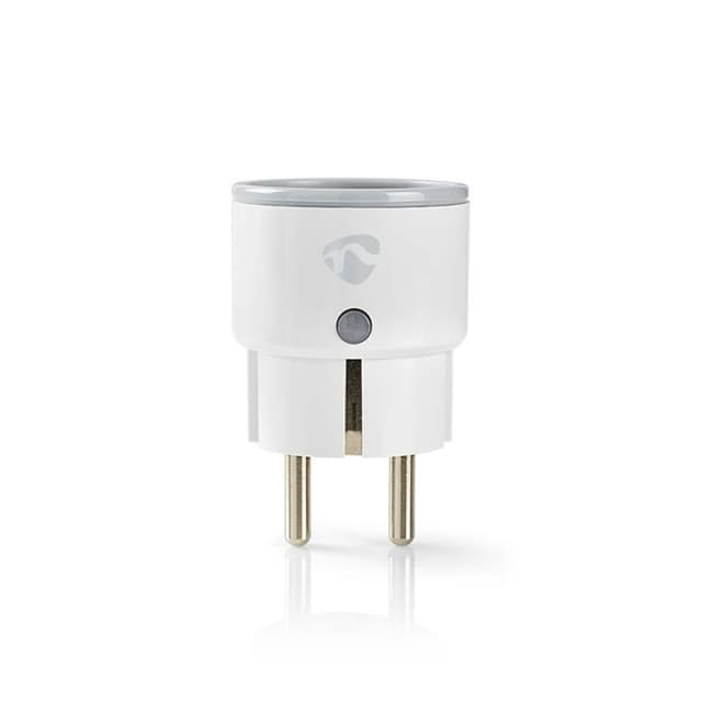 Nedis SmartLife Smart Plug | Wi-Fi | IP21 | Efektmåler | 2500 W | Jordet kontakt / Type F (CEE 7/7) | -10 - 40 °C | Android™ / IOS | Hvit | 1 stk