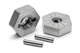 Hex pyörän napa 17Mm (hopea)