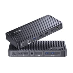 AV Access KD-S03 1 til 12 USB-C Dokkingstasjon med trippel skjerm 2xDP 1xHDMI 4K60Hz 2K 144Hz PD100W