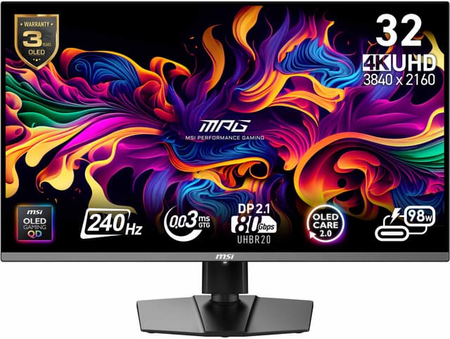 MSI MPG 322URX QD-OLED 32" bildskärm för gaming