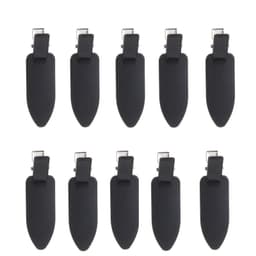 10 stykker stilige hårklips Sort 6x1.8 cm