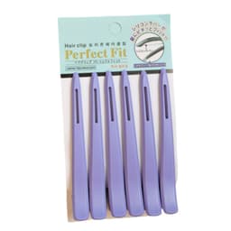 6 stk. hårklemmer uten bøy Lilla