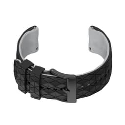 Silikonrem for Suunto 9 & 7 Svart+grå