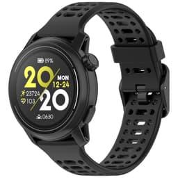 Offisielt COROS silikonarmbånd - 22 mm, hvit Sort
