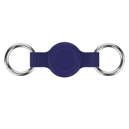 Silikonbeskyttende deksel til Apple AirTag kjæledyrsporingsenhet Mørke blå