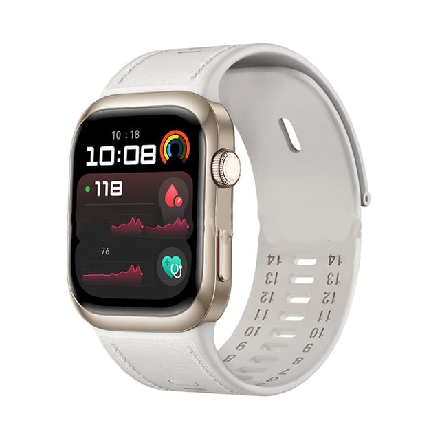 Klockarmband Stylish Silicone Straps kompatibelt med Huawei Watch D2 White