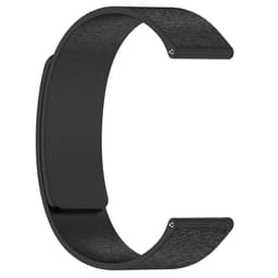 Magnetiskt silikonarmband med träådring Svart 22 mm