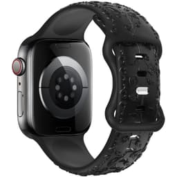 Silikoninen Apple Watch -ranneke Musta 20 mm