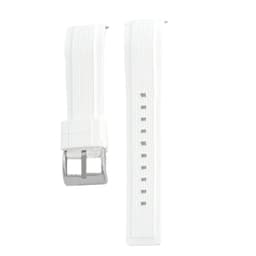 Silikon klokkerem til Huawei GT5/GT4/Watch4 Hvit + Sølv 22 mm