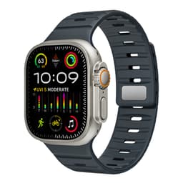Magnetisk silikonreim til Apple Watch - Svart/Oransje (38/40/41mm) Oransje