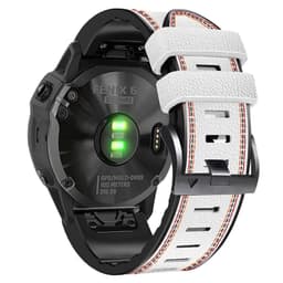 Valkoinen silikonirannekello Garmin Fenix 8X 7 6X 6 5X 5 5S Valkoinen 26 mm