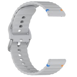 Silikoninen ranneke Galaxy Watch -älykellolle, aaltokuvio ja ruostumattomasta teräksestä valmistettu solki