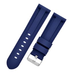 Silikonreim for Panerai Luminor Marina Blå 20 mm