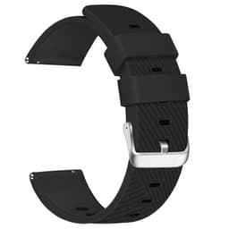 Silikon klokkerem til Huawei GT4/Samsung Galaxy Watch 4 Sort 22 mm