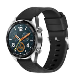 Silikonklokkerem for Huawei GT4/Samsung Galaxy Watch 4 Sort 20 mm