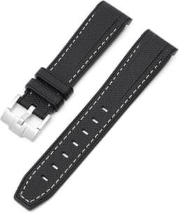Silikone urrem til Moonswatch Swatch Sort