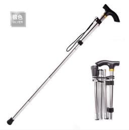 Säädettävät ja kokoontaitettavat vaellussauvat Musta