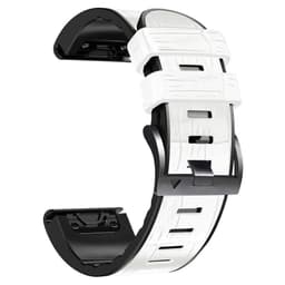 Silikon klokkerem til Garmin Fenix 8/7X/6X/5X Hvit 22 mm