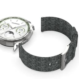 Huawei GT5/GT4 Denim Canvas vævet nylon urrem Grå 22 mm