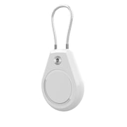 Beskyttende etui til AirTag – grå Hvit
