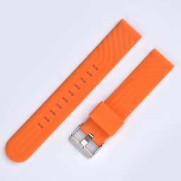 Silikon klokkerem til Huawei GT3 og iWatch 4 Oransje 20 mm