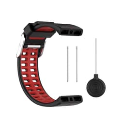 Silikonarmband för Polar V800 GPS Smartwatch Svart+röd
