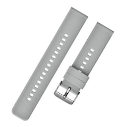 Silikoninen ranneke Xiaomi- ja Samsung-älykelloille Harmaa 20 mm