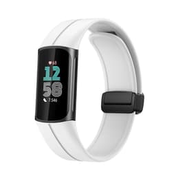 Silikoninen ranneke magneettilukolla Fitbit Charge 5/6:lle Valkoinen