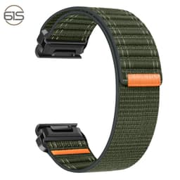 26 mm nylonreim for Garmin Fenix 8/5/6/7X Pro/Epix 935/965 Grønn