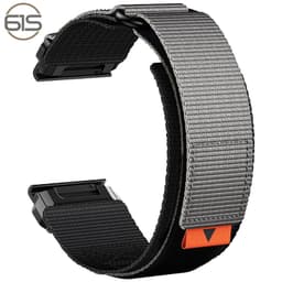 22mm nylonreim for Garmin Fenix 8/7X Pro/5X 6X Grå