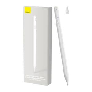 Baseus Smooth Writing 2 Stylus Penna med LED-indikatorer (vit)