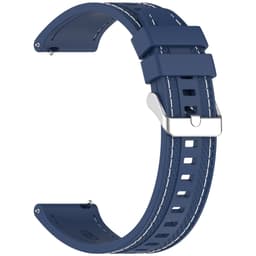 Silikonklokkerem for bilsøm for Xiaomi Watch S4 og Huawei GT5 Blå