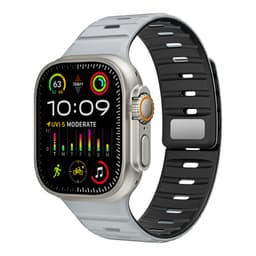 Magnetisk silikonreim til Apple Watch - Svart/Oransje (38/40/41mm) Oransje