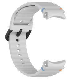 Stilig silikonreim til Samsung Galaxy Watch 7 Lysegrå