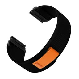 Hurtigudløsende nylonrem til Garmin Fenix 8/7X Pro/6X5X965 Sort 22 mm