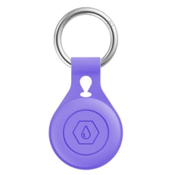 Silikonbeskyttende deksel til Apple Airtag Mørklilla