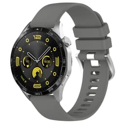 Silikonklokkerem til Huawei Watch GT5 - Hvit - 22mm Grå 20 mm