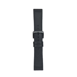 Silikoni kellon ranneke 22mm - Yhteensopiva Huawein/Samsungin kanssa Musta