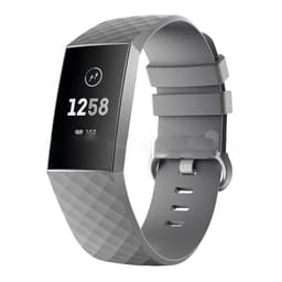 Harmaa suuri silikoninen ranneke Fitbit Charge 4/3:lle