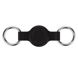 Silikonbeskyttende deksel til Apple AirTag kjæledyrsporingsenhet Sort