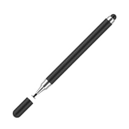 2-in-1-kynä kosketusnäytöille (kaksoiskärki kumia) Musta