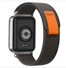 Alpine Loop flettet nylon urrem til Xiaomi 9 Pro/8 Pro Sort+grå