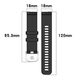 Silikonirannekello Huawei Watch GT5:lle - Valkoinen - 22mm Musta 22 mm