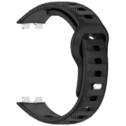Silikoniranneke Huawei Band 10/9/8 - Pisteellinen kuvio Musta